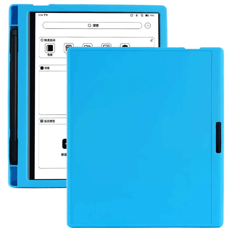 Cover Sottile In Silicone Per Onice Boox Kon-Tiki 3 2 Astuccio Portamatite 7.8 "Ebook Soft Back Shell Per Boox Nova 2 3 Color Pro Plus