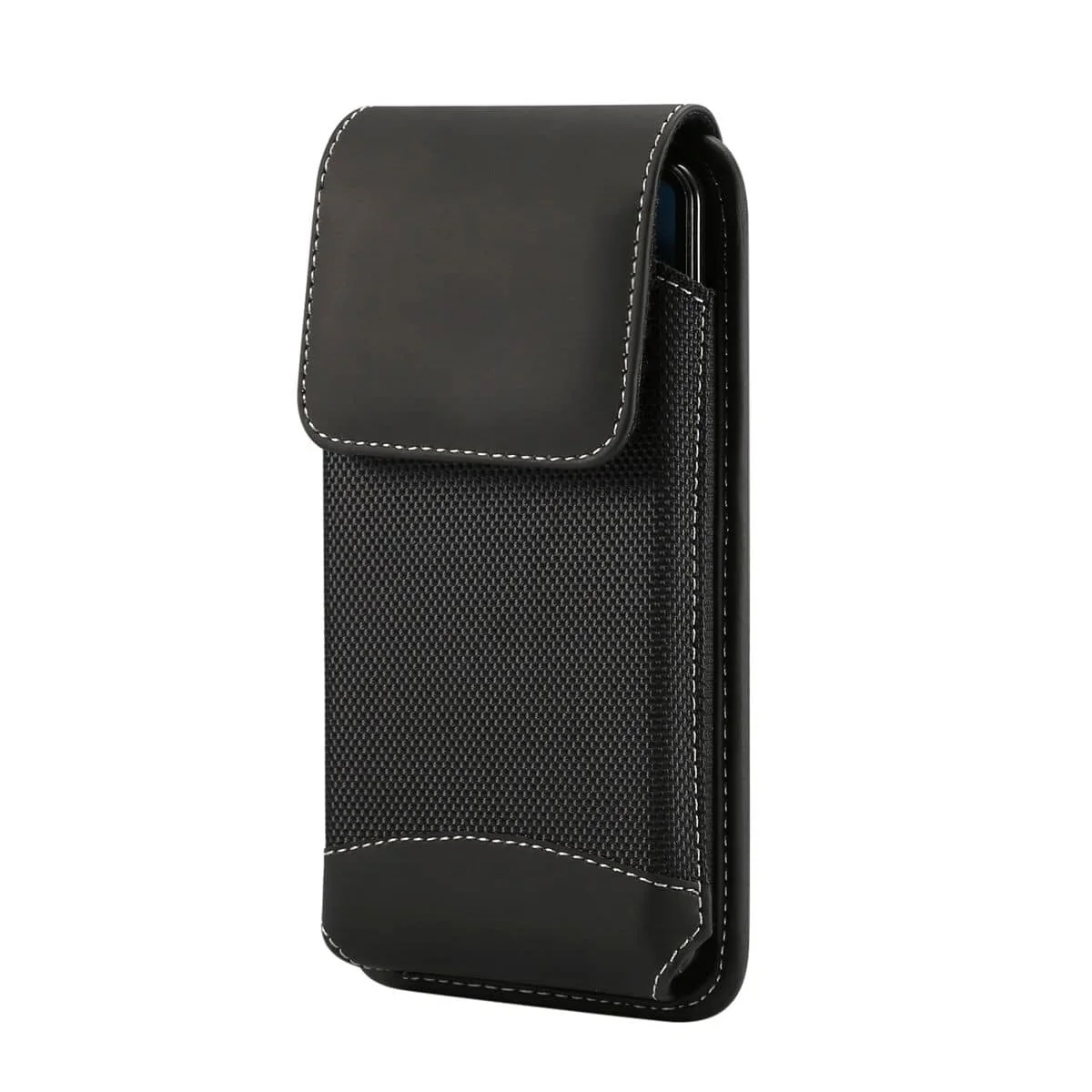 Custodia Da Cintura Per Onyx Boox Palma (2023) Design Verticale In Pelle E Nylon - Nero