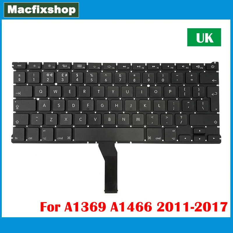 Laptop Inglese A1369 A1466 Tastiera Uk 2011 2012 2013 2014 2015 2016 2017 Per Macbook Air 13.3 Pollici Uk A1466 A1369 Test Tastiera