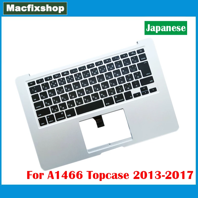 Tastiera Giapponese Originale A1466 Per Macbook Air 13 "A1369 A1466 Bauletto Bauletto Poggiapolsi Tastiera Jp 2013 2014 2015 2016 2017