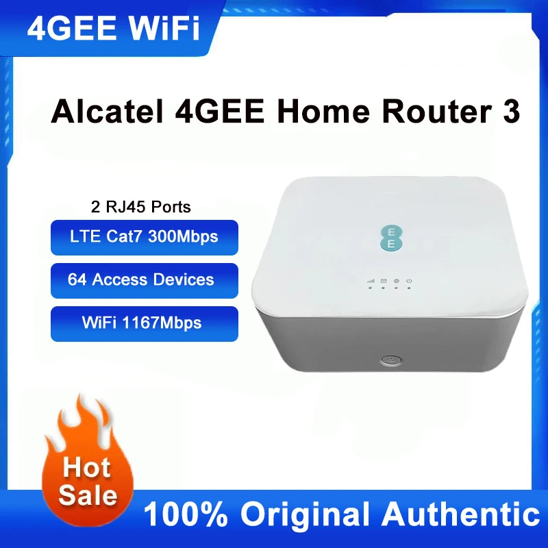 Sbloccato Alcatel 4Gee D412C57 4G Home Wifi Router Dual Band 2.4/5Ghz Wifi Sim Card Slot Cpe Wireless Hotspot 4G Lte Cat7 300Mbps