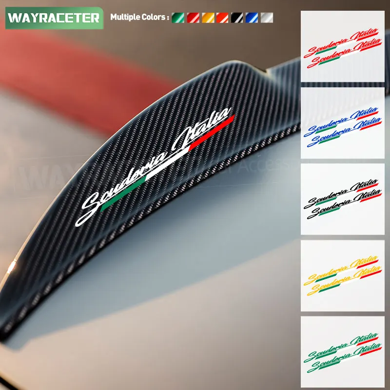 Scuderia Italia Vinyl Decal Side Fender Window Creative Sticker Per Alfa Romeo Stelvio Giulia Tonale 159 156 Giulietta 147 Mito