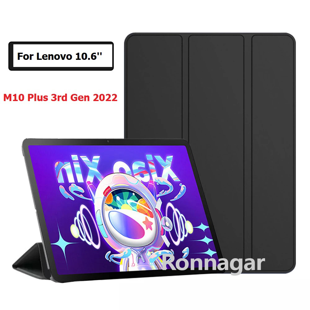 Custodia Per Lenovo M10 Plus 3Rd Gen 10.6 Pollici Folio Stand Cover Multi-Angle Viewing Funda Case Per Lenovo Tab M10 Plus 3Rd Gen 10.6