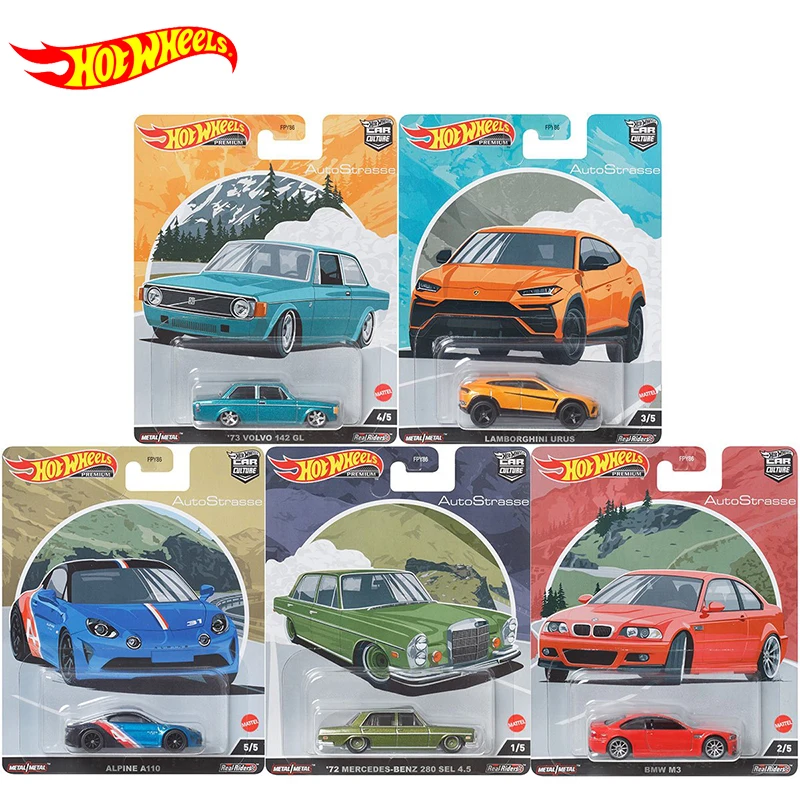 Original Hot Wheels Premium Car Culture Auto Trasse Diecast 1:64 Vioture Bmw M3 Lamborghini Urus Kid Boy Toys For Children Gift