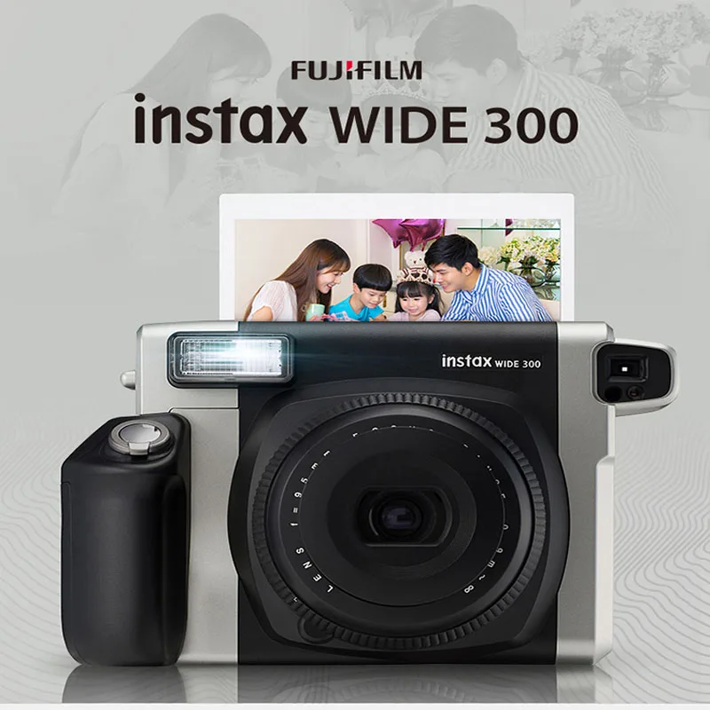Fotocamera Istantanea Originale Fujifilm Instax Wide 300 Black 5 Pollici Photo Paper White Edge Film Camera Photo Camera 