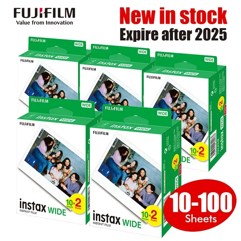 Fujifilm Instax Wide Film Wide Photo Paper Per Fuji Instax Camera 210 300 500Af Lomografia Wide Link Wide Printer