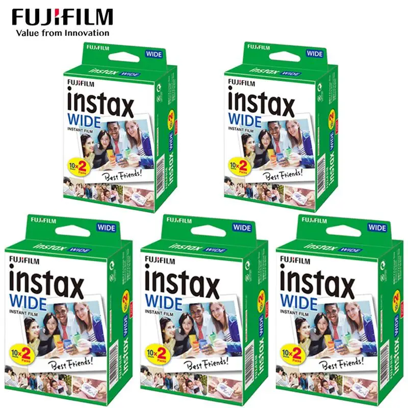 Nuovissimo 10-100 Fogli Fujiflm Instax Carta Fotografica Larga 5 Pollici Ampio Formato 300 210 Instax Fim Instax200 Carta Fotografica