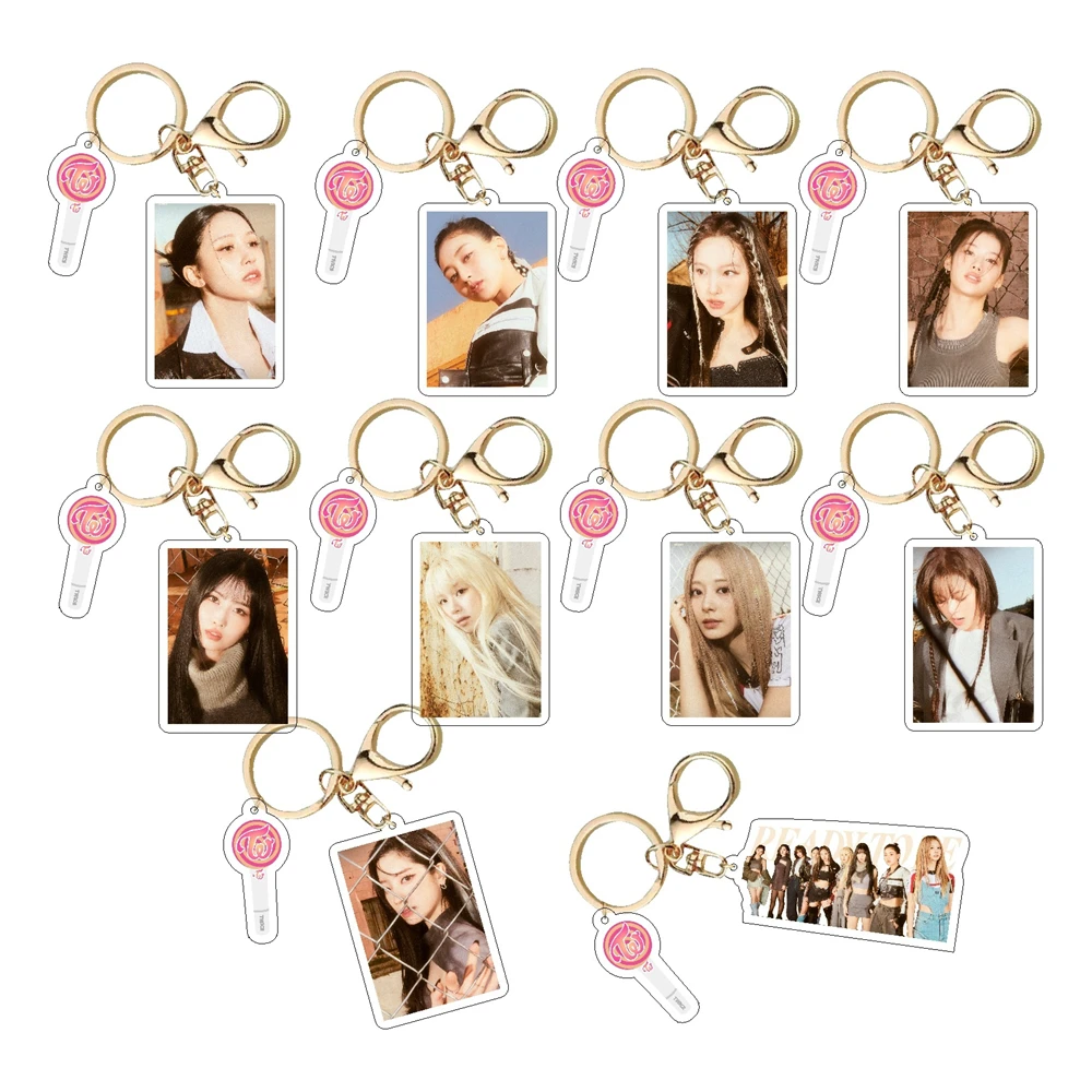 Kpop Twice Album Ready Tobe Acrilico Figura Portachiavi Portachiavi Borsa Ciondolo Accessori Sana Momo Mina Tzuyu Fans Collection Gift