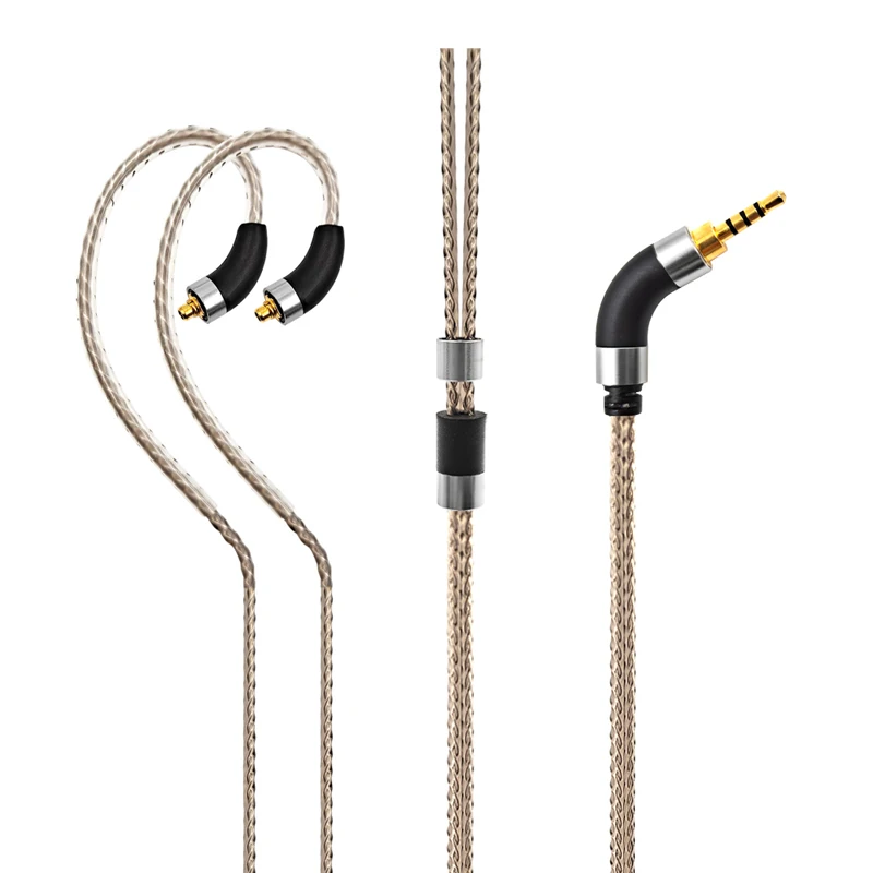 Cavo Audio Placcato Argento Per Sony Ier-Z1R Ier-M9 Ier-M7 Xje-Mh2 Mh1 Xba-N3Ap N3Bp Xba-N1Ap 300Ap Xba-Z5 H3 H2 A3 A2
