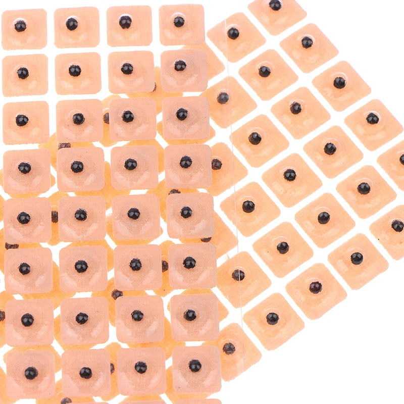 600Pcs Adesivi Per Orecchie Auricoloterapia Auricolare Vaccaria Adesivo Per La Cura Del Massaggio Dell'Orecchio Terapia Di Rilassamento Patch Dell'Ago
