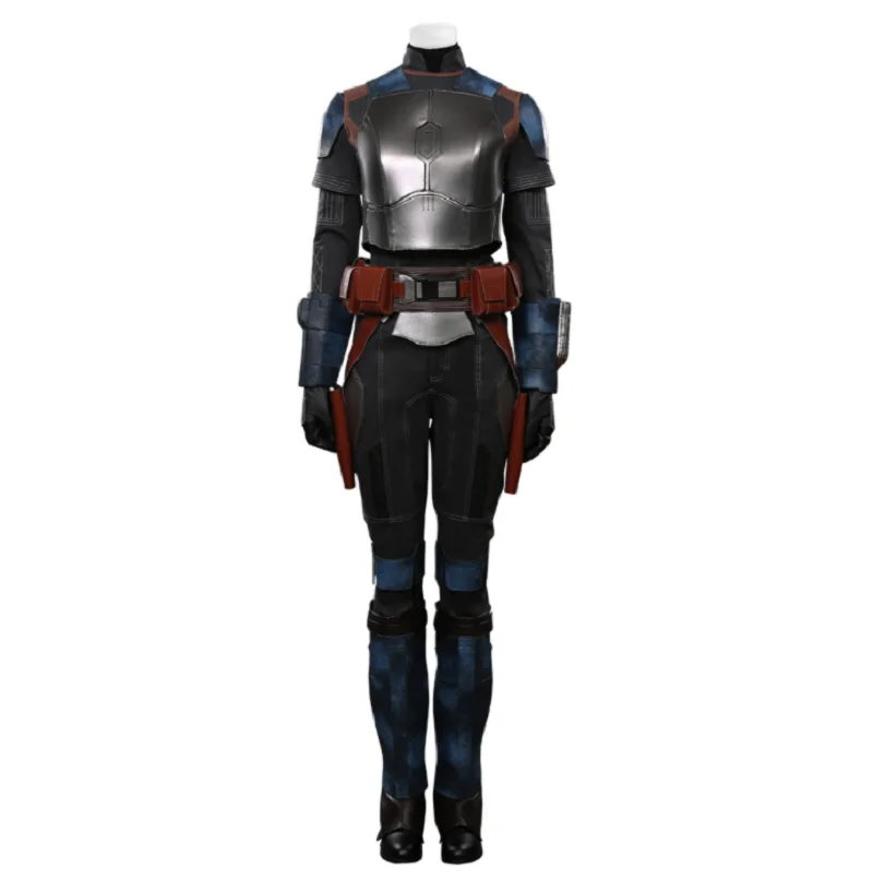 S2 Bo-Katan Kryze Costume Cosplay Nero Top Canotta Pantaloni Costume Halloween Carnival Suit Adulto