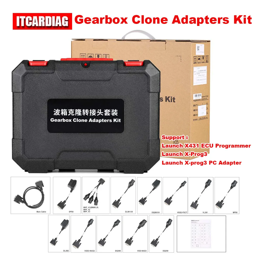 Avvia Il Kit Pacchetto Connettori Cambio X431 Per Dispositivo Di Clonazione Modulo Ecu Per Programmatore Ecu X-Prog3 X431 Adattatore X-Prog3 Pc
