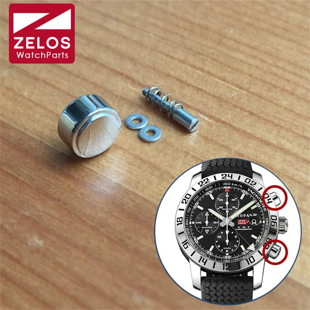 Pulsante Di Spinta In Acciaio Per Chopard Mille Millia Gt Xl Cronografo Automatico Orologio Pusher