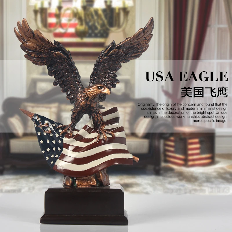 Antico Uas Art Grand Plan American Eagle Eagle Decoration Creative Home Wine Cabinet Hotel Office Living Artigianato Decorativo