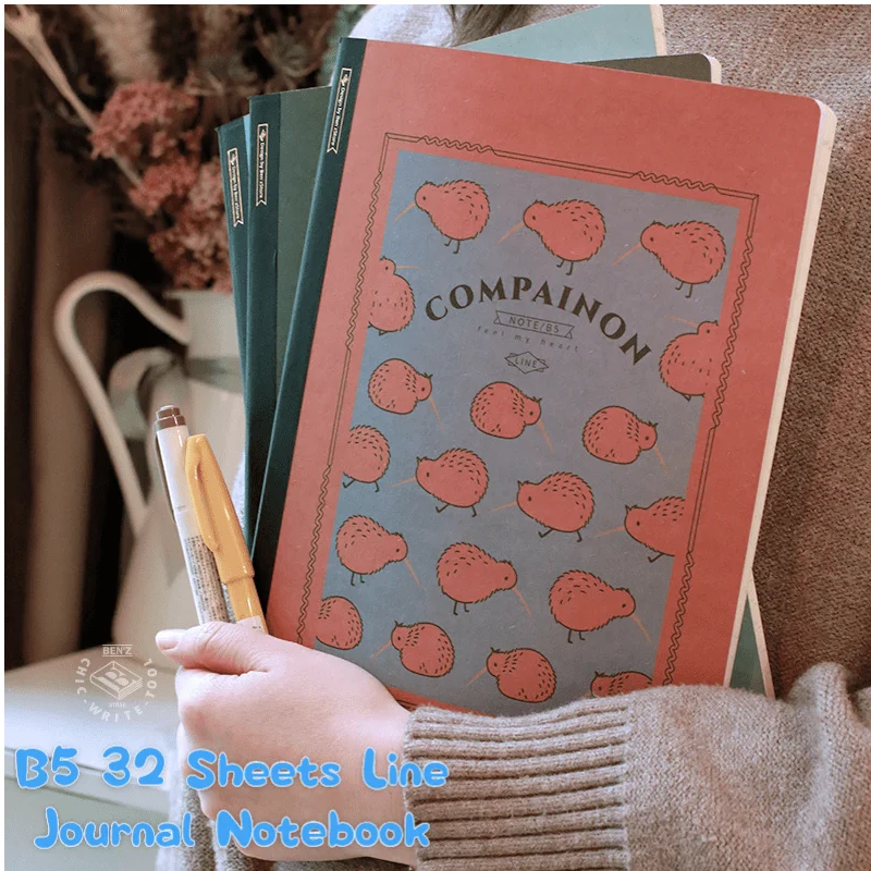 Sharkbang Nuovo Arrivo B5 Retro Line Notebook Creativo Tiger Coccodrillo Uccello Animali B5 Notebook Student Journal Agenda Notepad