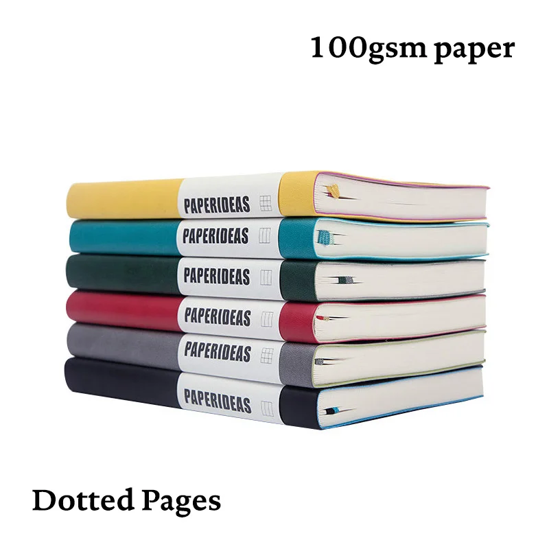 Duotone Punteggiato Bullet Dotted Journal Simple Planner Diary A5 Soft Cover Notebook