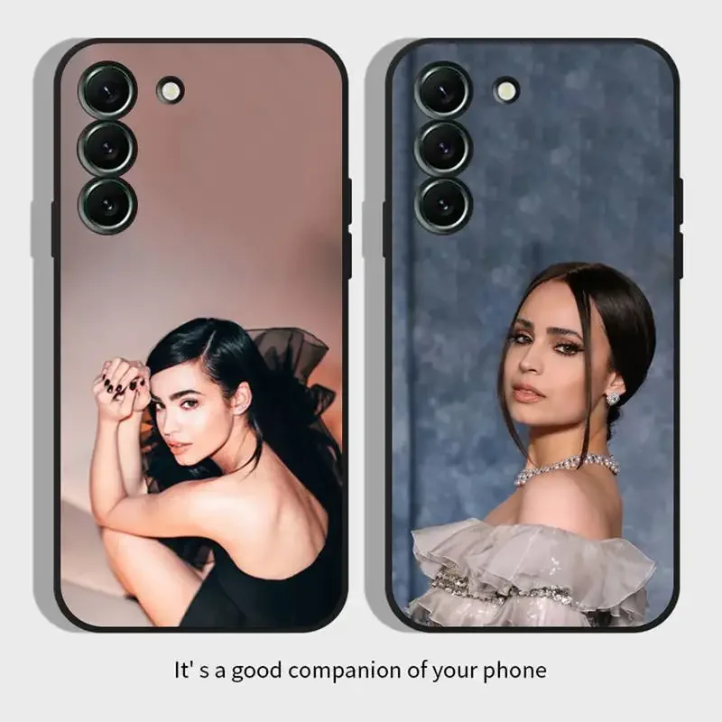 Custodia Per Telefono S-Sofia Custodia Per Samsung Galaxy,S,23,22,21,20,10,E,9,8,7,6,5G,Plus,Edge,Ultra,Lite Black Soft Cover