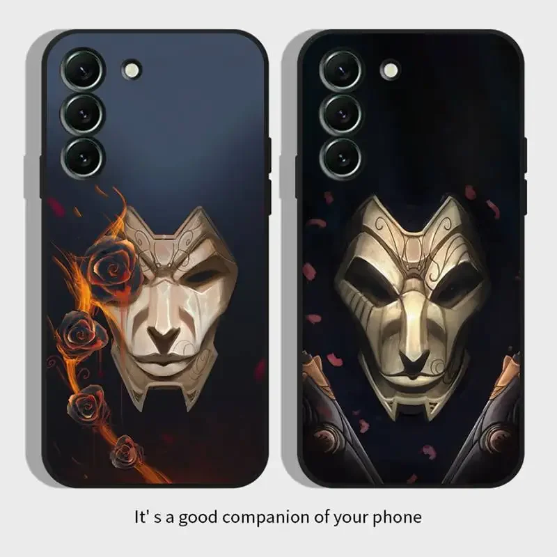 Custodia Per Telefono Da Gioco Khada Jhin Virtuoso Per Samsung Galaxy,S,23,22,21,20,10,E,9,8,7,6,5G,Plus,Edge,Ultra,Lite Cover Morbida Nera