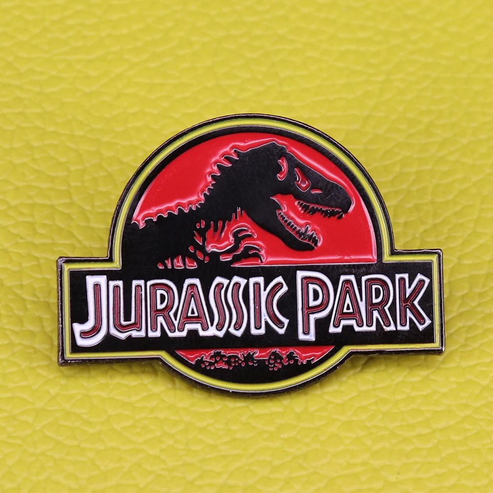 Jurassic Park Spilla Smaltata Spilla Dinosauro Horror T-Rex Jurassic World Gift Raptor Badge