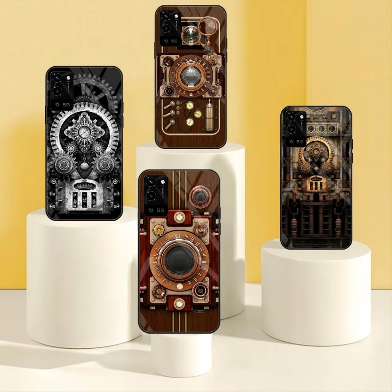 Infernal Steampunk Custodia Per Telefono Orologio Per Vivo X70 55S 5G 73 Y30 Y 31S Iqoo 9 8 Neo5 S Se U5 Z3 76S S10 E 12 S9 X60 Pro Glass