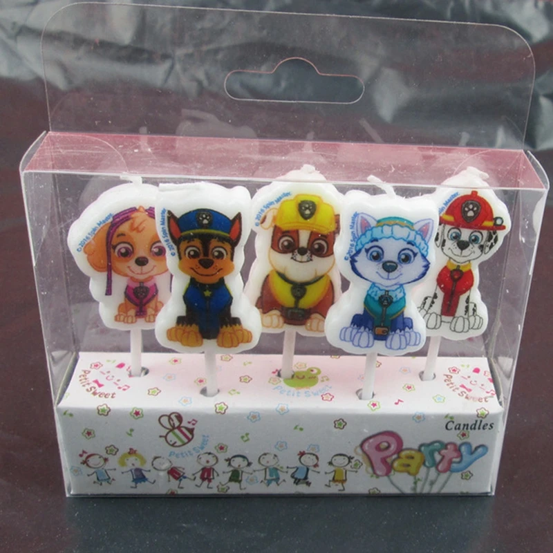 New Mickey Mouse Car Paw Patrol Dog Happy Birthday Spider Man Topper Bandiere Baby Kids Birthday Party Cake Decoration