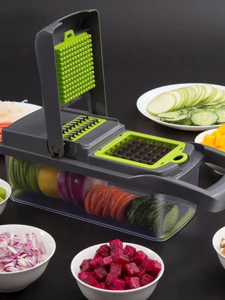 Multi Funktion Gemense Cutter Kauche Zubehkek Affettatrice Obst Cutter Kartogel Schasse Karotte Kasse Reibe Gemuse Slicer Werkzeug