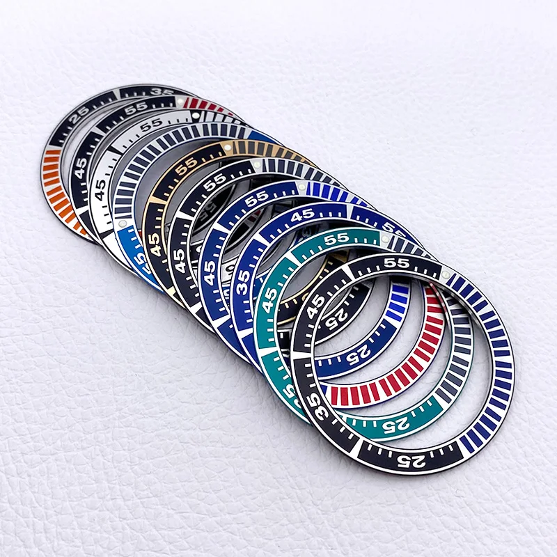 Inserto Per Lunetta In Alluminio Scanalato Seiko 41*32Mm Adatto A King Samurai Series Water Ghost Srpf79K1 Lx Snr025 Custodie Per Orologi Accessori Pa