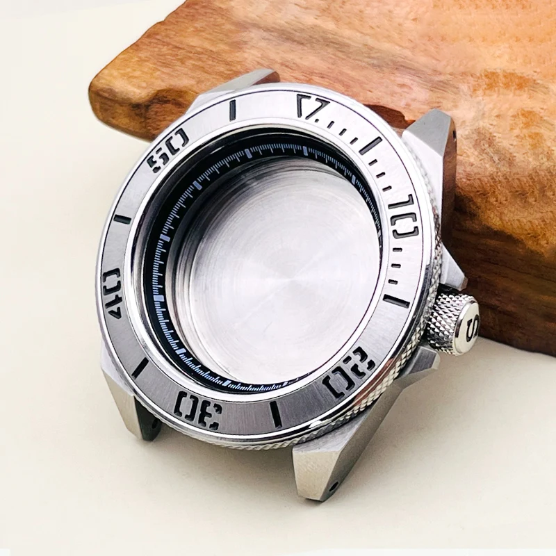 Mod Seiko Samurai King Watch Case Adatto A Nh35 Nh36 4R Japan Movement Sapphire Sapphire Crystal Glass 20Atm Custodie Nh35 Impermeabili