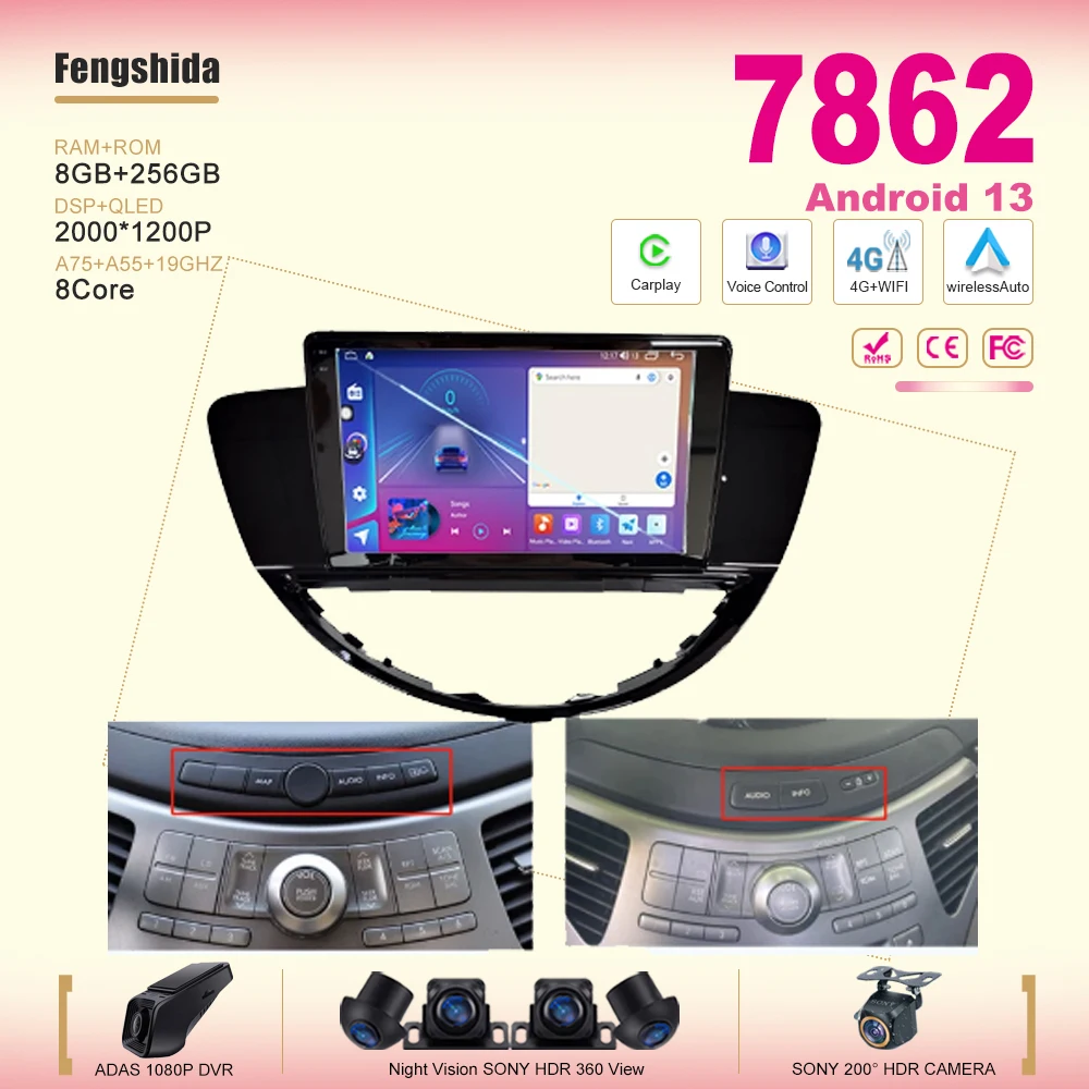 Android13 Per Subaru Tribeca Wx W10 2004 - 2011 2012 2013 2014 Multimedia Car Vehicle Monitor Lettore Di Navigazione Lettore 7862Cpu