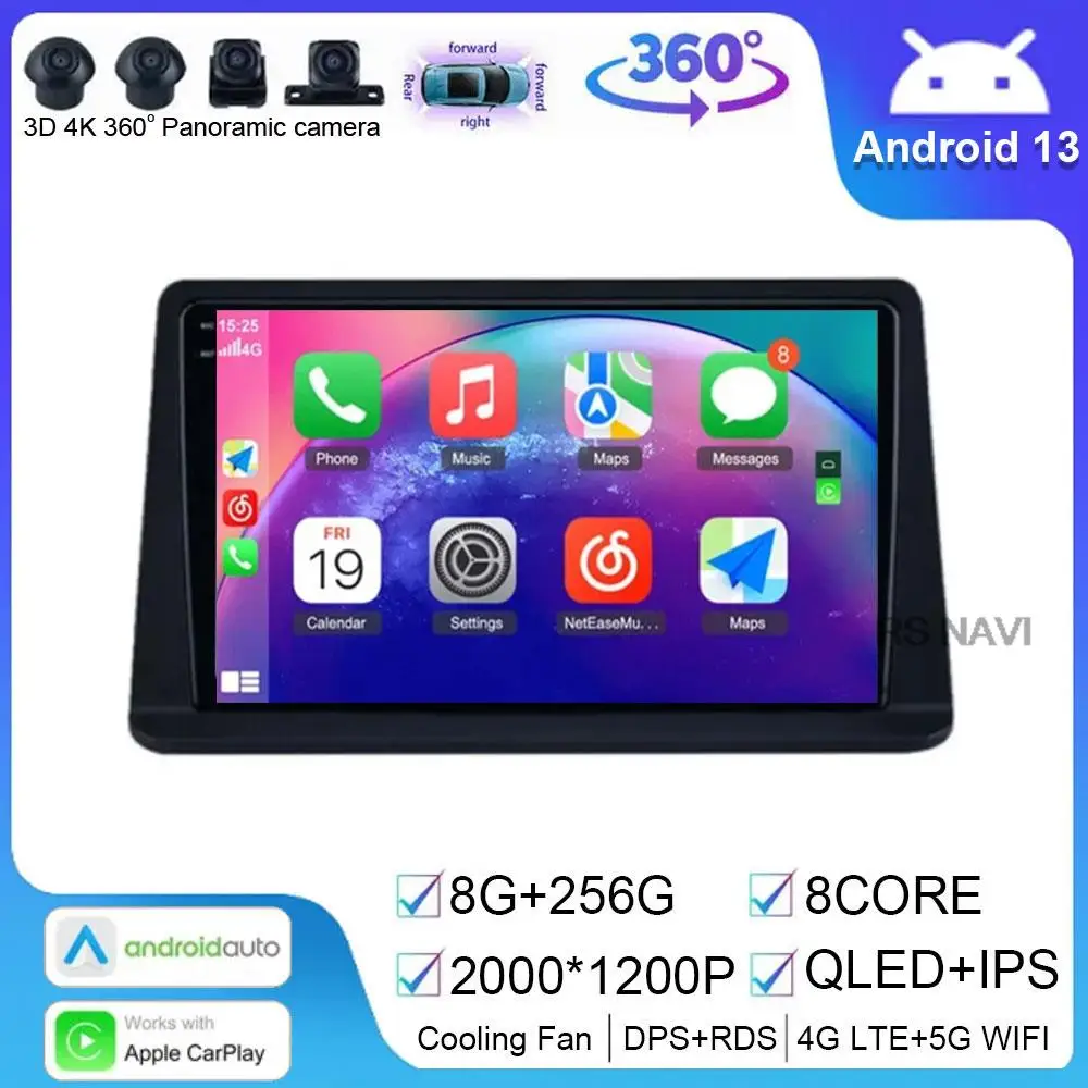 Per Mitsubishi Pajero Gen2 2002 - 2014 Android 13 Carplay Car Multimedia Player Navigazione Gps Touch Screen Radio Stereo Lettore