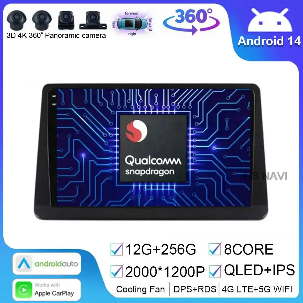 Per Mitsubishi Pajero Gen2 2002 - 2014 Android 14 Carplay Car Multimedia Player Navigazione Gps Touch Screen Radio Stereo Lettore