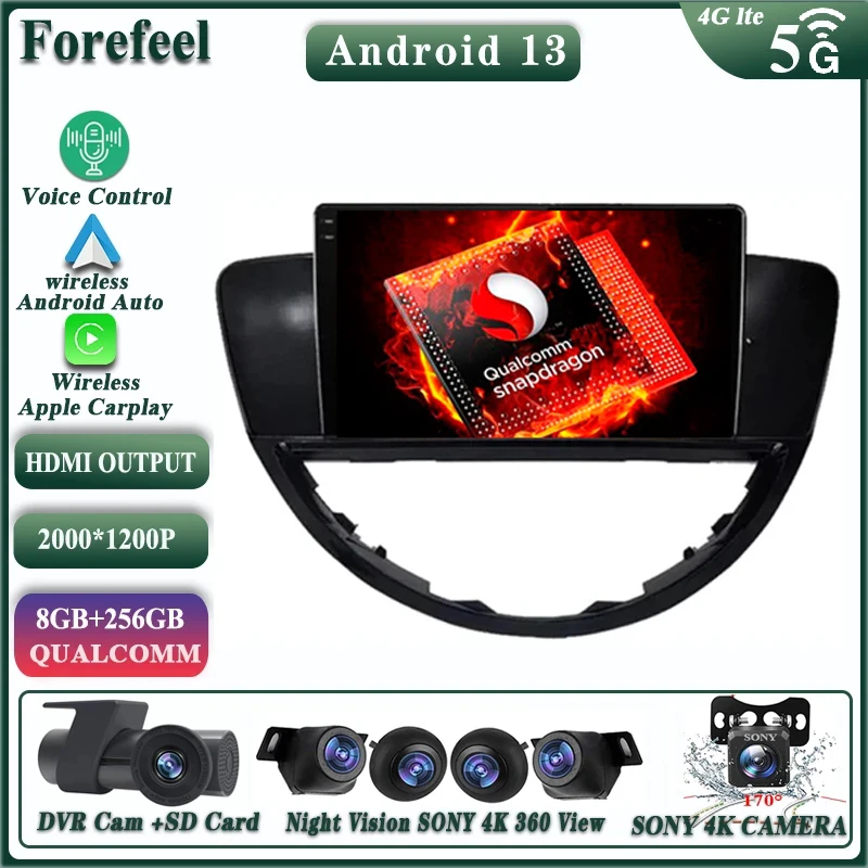 Android13 Qualcomm Per Subaru Tribeca Wx W10 2004 - 2011 2012 2013 2014 Multimedia Car Vehicle Monitor Lettore Di Navigazione Lettore