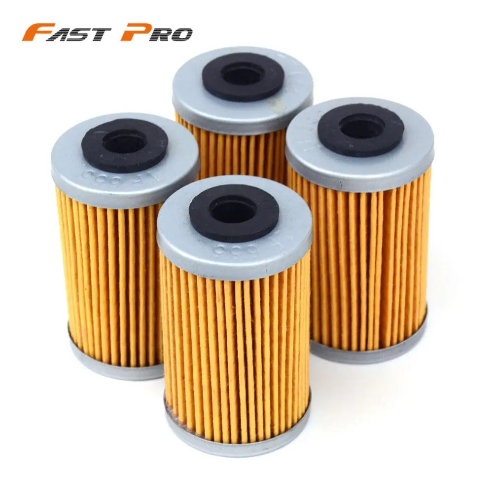 Moto 4 Pz Filtro Olio Per Ktm Duke Rc125 200 390 Rc R Exc 250 400 450 Sx Mxc Exc 520 525 Sxc 625 Enduro Supermoto Motocross