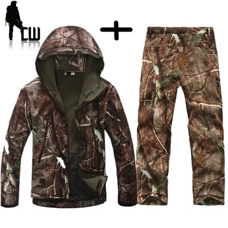 Tad Gear Tactical Softshell Giacca Mimetica Set Degli Uomini Di Esercito Giacca A Vento Impermeabile Di Caccia Vestiti Set Militare All'Aperto Giacca