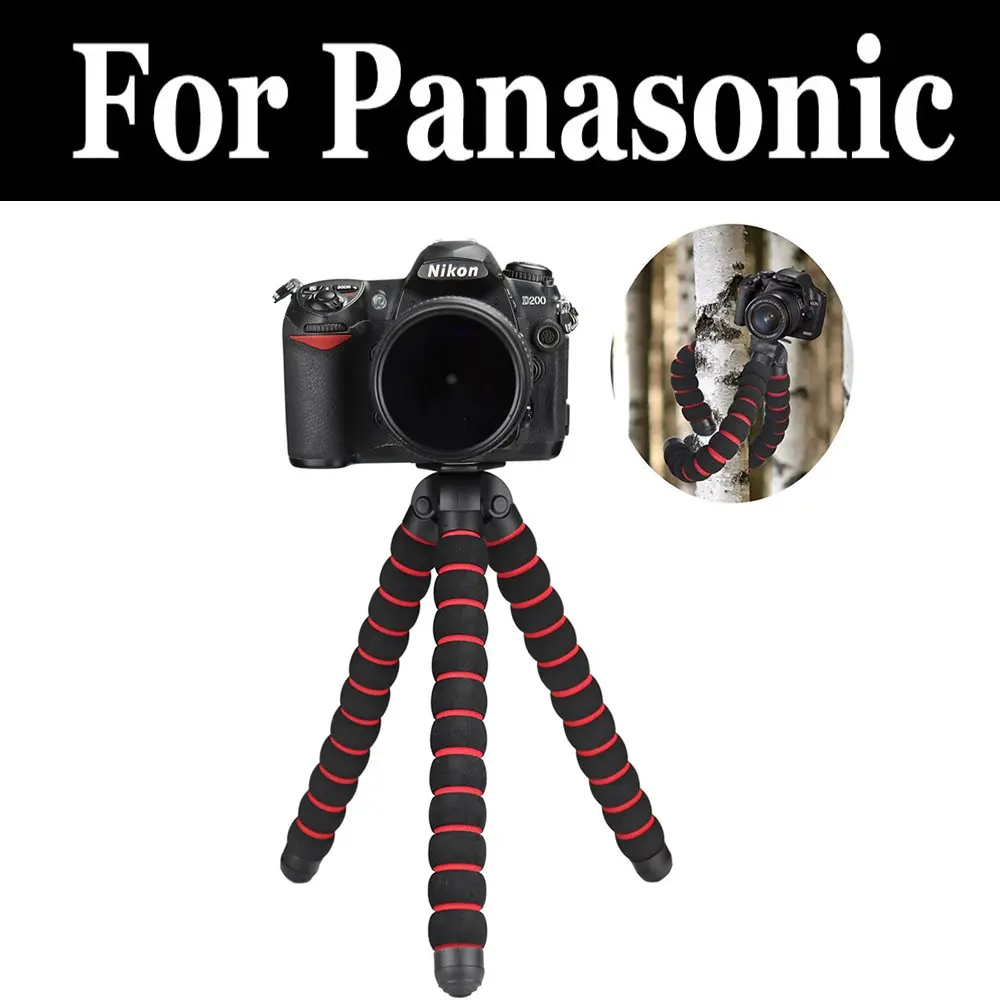 Nuovo Treppiede Flessibile Treppiede Octopus Di Dimensioni Massime Per Panasonic Lumix Dmc Fz2000 Fz45 Fz48 Fz62 G80 Gx7 Mark Ii Gx80 Lx15 Zx3 Tz8 Tz8