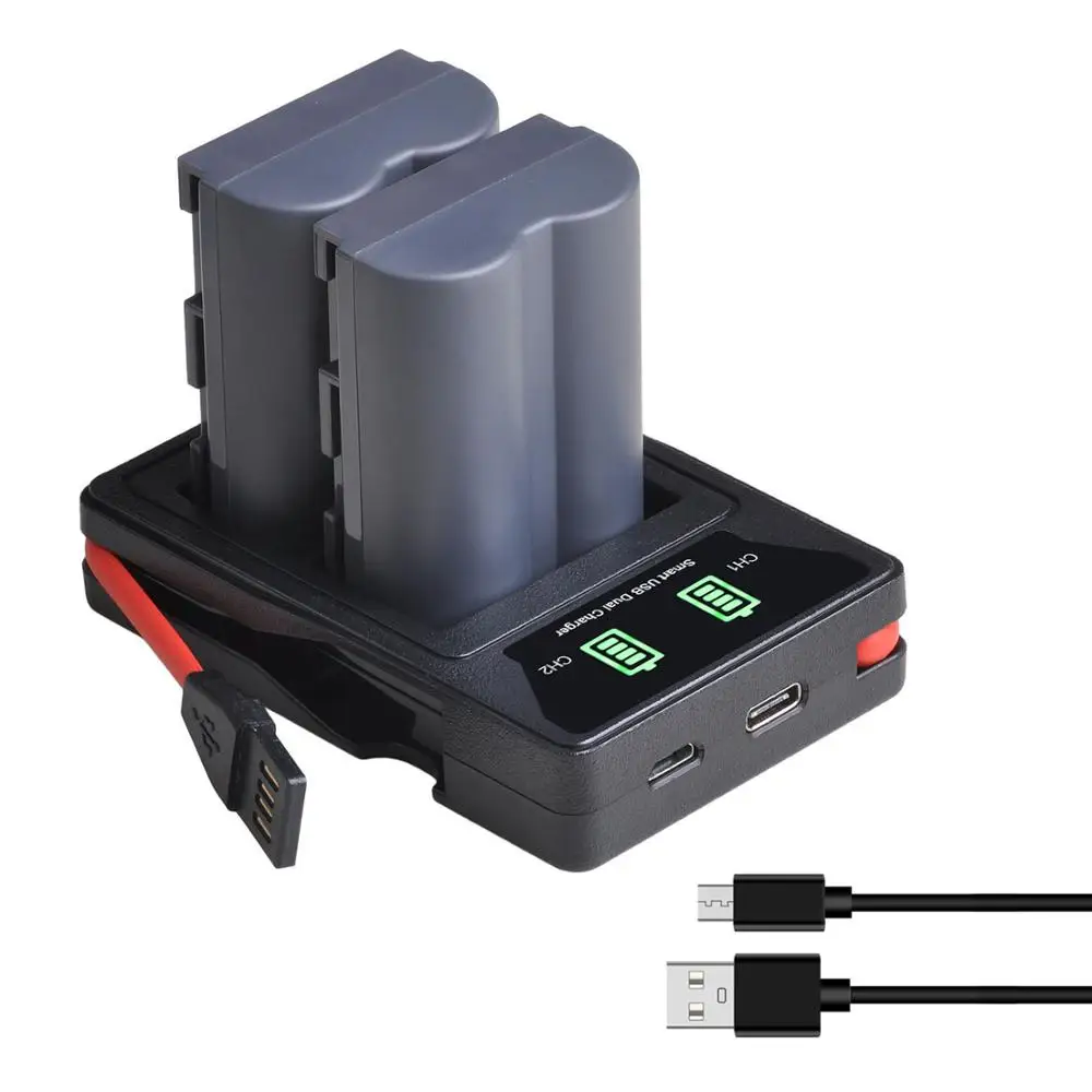 Sottaceto Power Bp-511 Bp-511A Bp511 Bp511A Batteria + Led Usb Dual Charger Per Canon G6 G5 G3 G2 G1 Eos 300D 50D 40D 30D 20D 5D