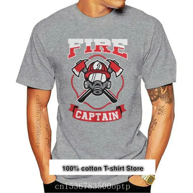 Ropa Para Hombre, Camisetas Estampadas De Algodon Con Cuello Redondo, De Capitan De Fuego, Bomero, Trabajo, Hip-Hop