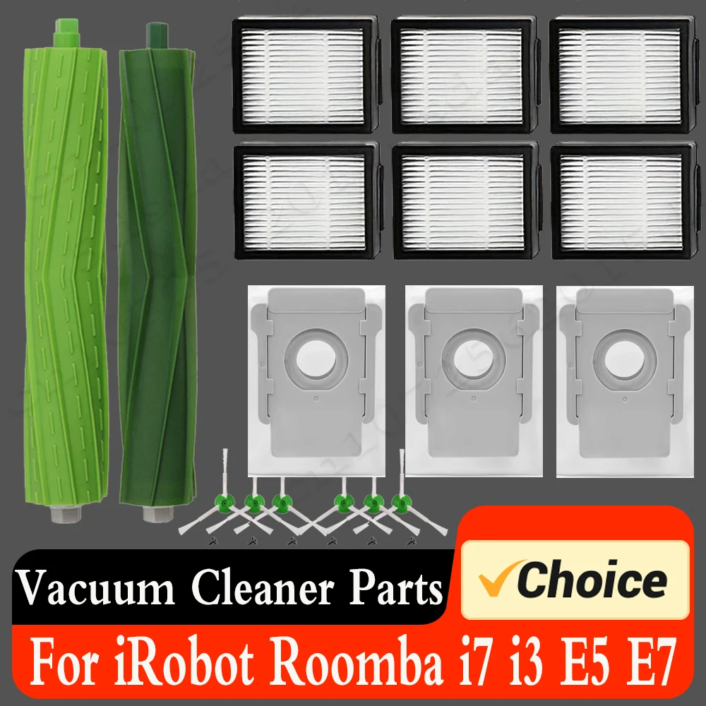 Filtro Hepa Per Irobot Roomba I7 J7 I6 I8 I3 E5 E7 E & I Series Spazzola Laterale Principale Roomba Accessori Sostituzione Irobot Roomba Parts
