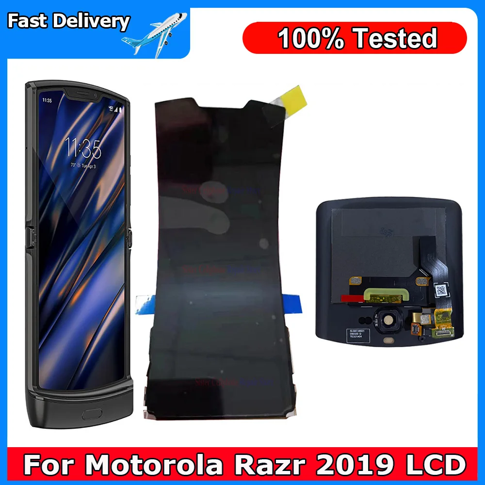 P-Oled Per Motorola Razr 2019 Display Lcd Sensore Touch Screen Digitziter Assembly Sostituire Per Motorola Razr 2019 2.7 Secondo