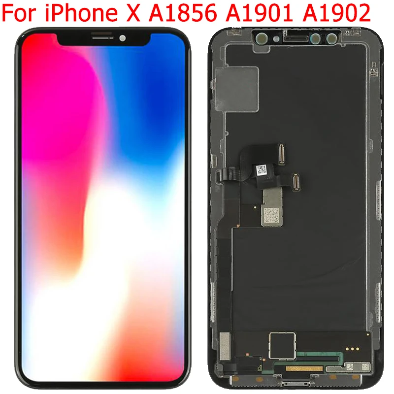 Per Iphone X Display Schermo Lcd 5.8 "Iphone X A1865 A1901 A1902 Lcd Touch Screen Digitizer Panel Assembly