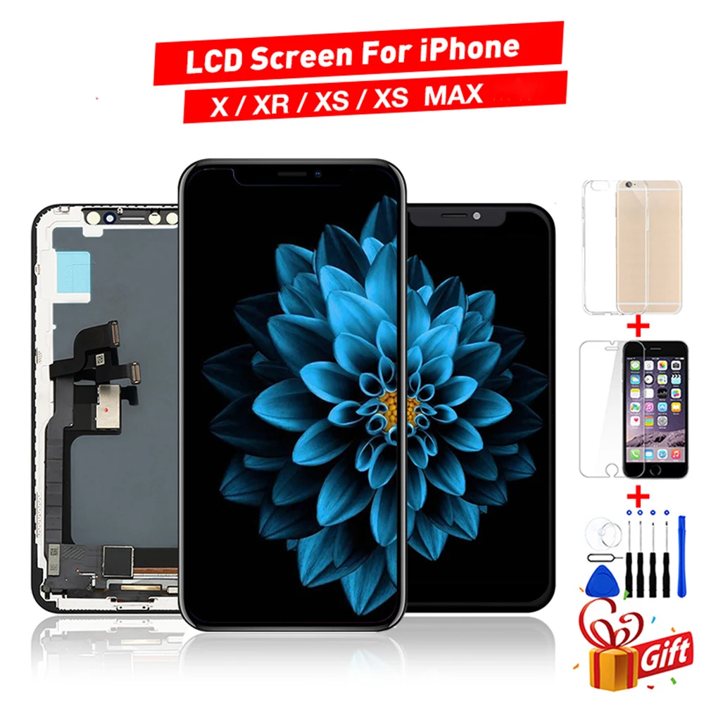 Lcd Display For Iphone 10 X Xr Xs Max Tft Oled Lcd Screen Replacement Incell Tft With 3D Touch Digitizer Assembly No Dead Pixel