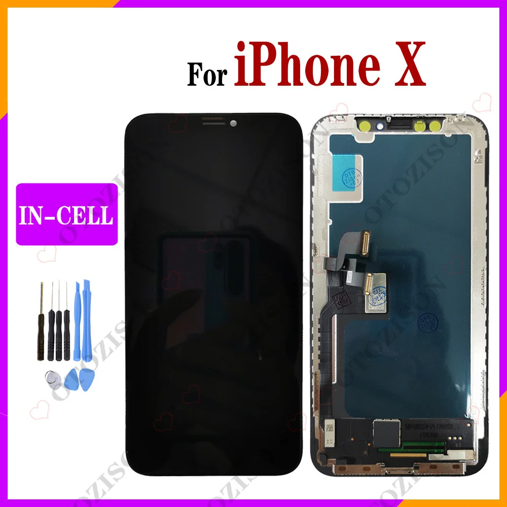 Incell Lcd Per Iphone X Display Touch Panel Digitizer Sensor Assembly No Dead Pixel Sostituzione Per Iphonex Parts