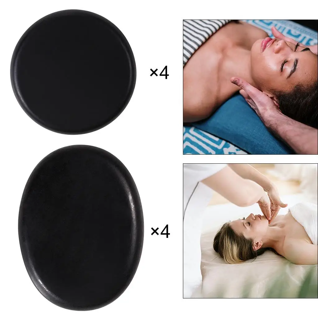 4X Hot Stone Massage Basalto Hot Rocks Stones Massage Therapy Spa Relax