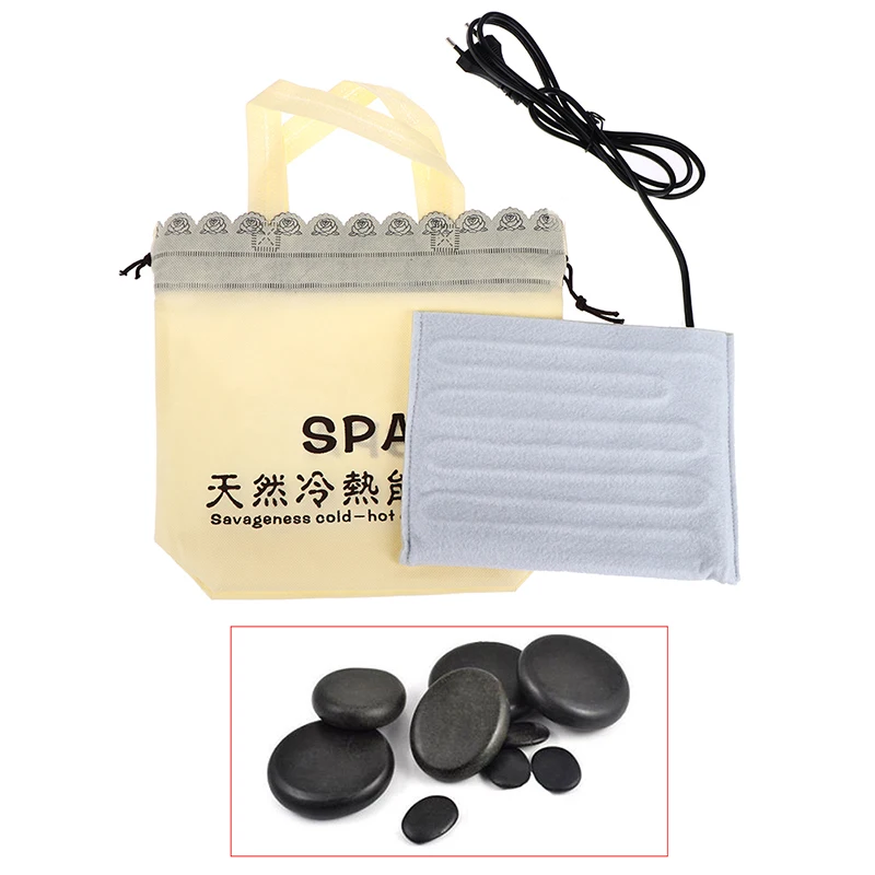 Rocks Massage Stone Warmer Heater Borsa Riscaldante Elettrica Body Spa Relax Sollievo Dal Dolore Rocce Calde Massaggio Pietre Riscaldatore Più Caldo