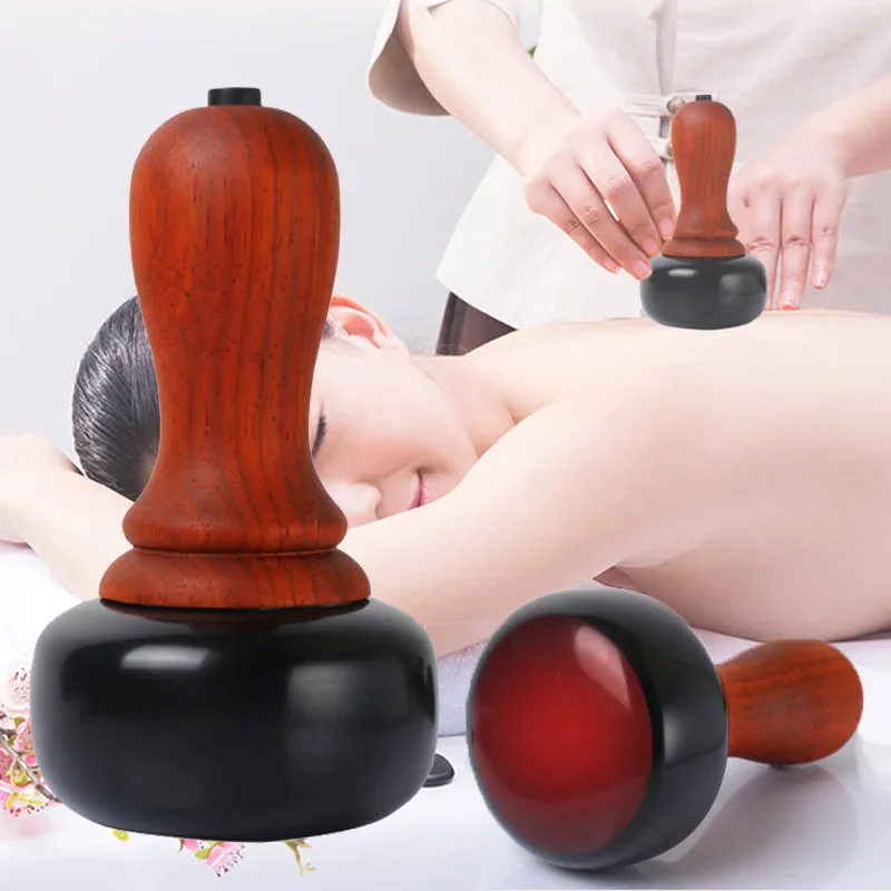 Hot Stone Electric Gua Sha Massager Bian Stone Guasha Scraping Back Heat Massage Tool Warm Moxibustione Therapy Body Skin