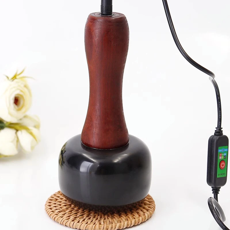 Hot Stone Electric Gua Sha Massager Ago In Pietra Naturale Guasha Raschiando Il Collo Posteriore Massaggio In Vita Relax Muscle Skin Lift Care Spa