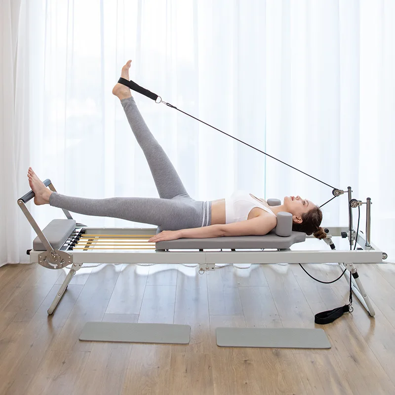 Yoga Studio Pilates Reformers In Acciaio Inox Addensato Comfort Spugna Indoor Allenamento Aerobico Multifunzionale Fitness Bed