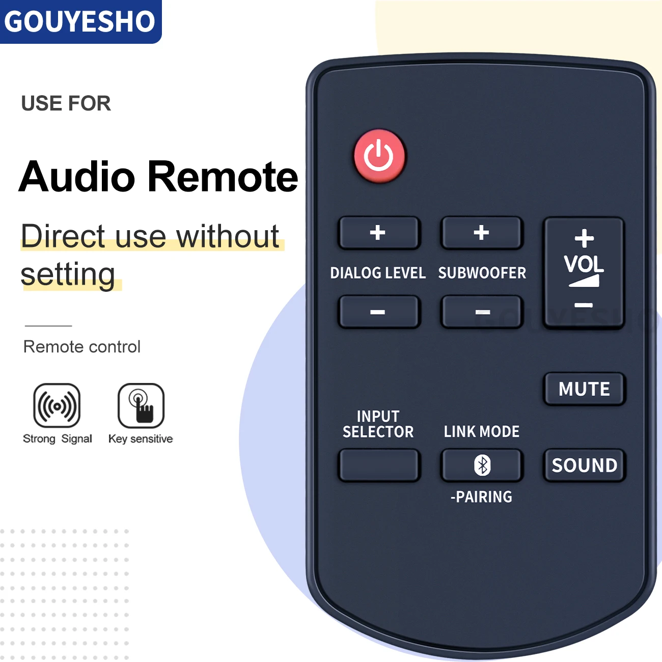Telecomando Muslimex Per Sistema Audio Soundbar Panasonic Sc-Htb350 Sc-Htb570 Sc-Htb70Pc Sc-Htb770S Tv