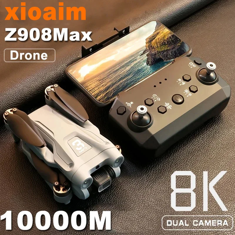 Per Xiaomi Z908Max Drone Rc Plane Photography Dual-Camera Quadcopter Omnidirezionale Per Evitare Ostacoli Per Adulti E Bambini