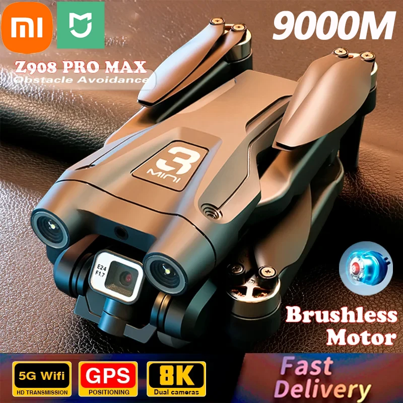 Lenovo Z908Pro Pro Max Drone 8K Profesional Hd Camera Brushless Evitamento Ostacoli Aereo Quadcopter Pieghevole Ottico 5000M